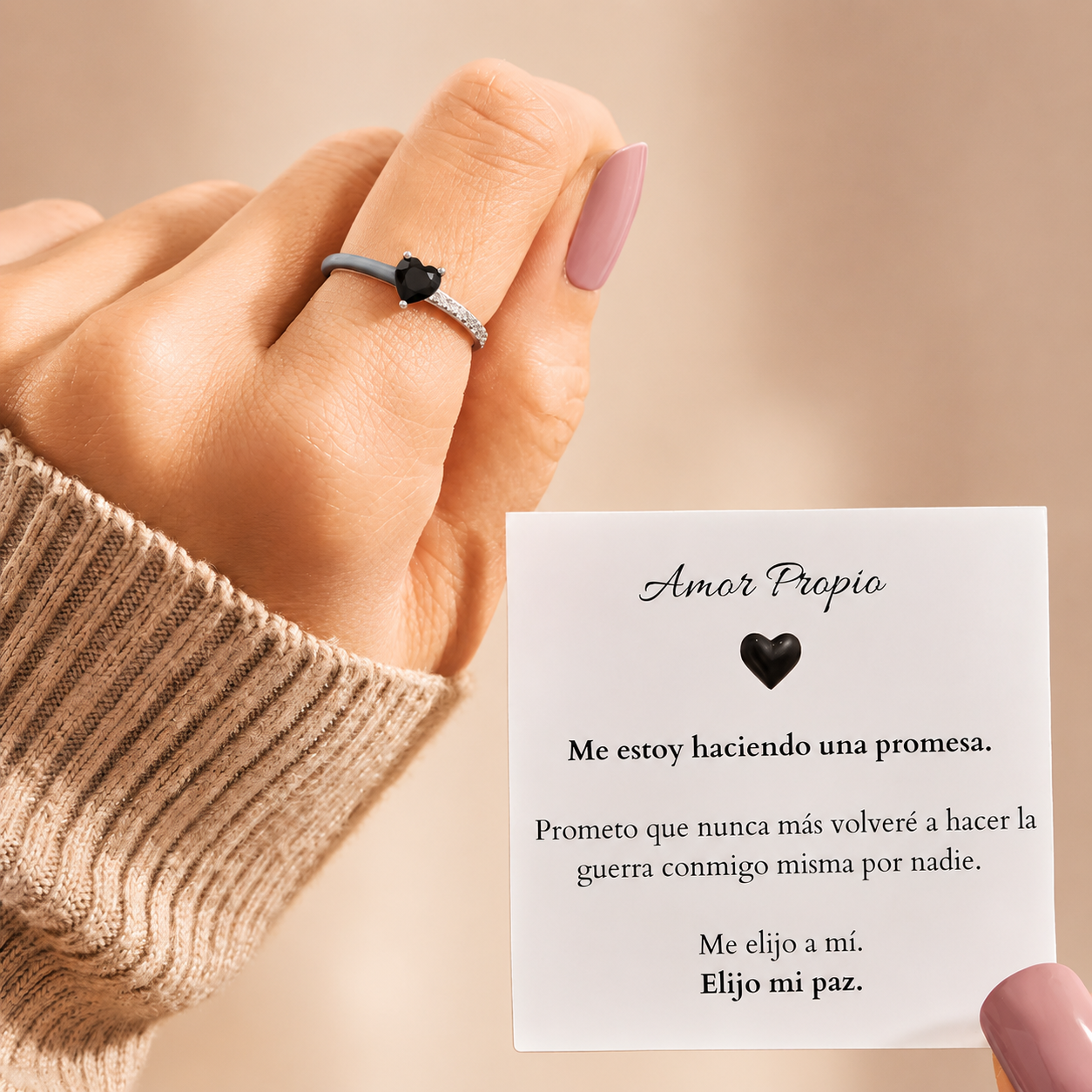 Anillo Amor Propio — Ámate a ti misma