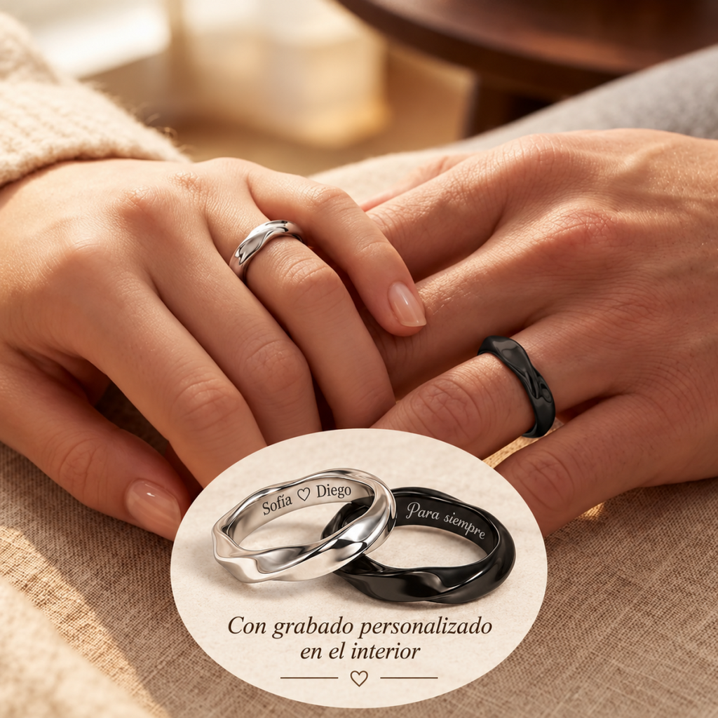 Anillos de Promesa – Juego de Anillos para Pareja