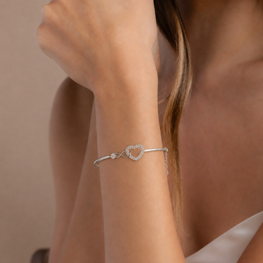 Pulsera Corazón Infinity — “Un amor que permanece”