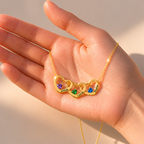 Collar Corazones Entrelazados —“A mi Madre”