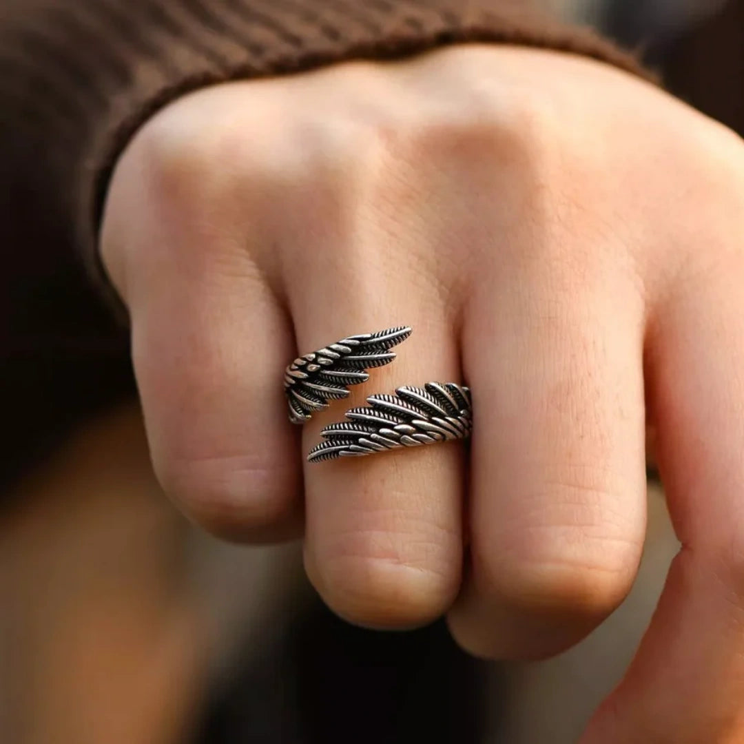Anillo Alas de Ángel - Personalizable con Nombre