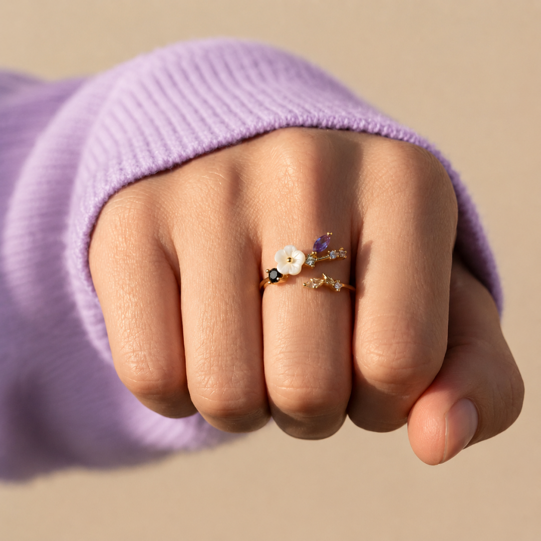 Anillo"Flores de Primavera"