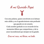 Pulsera de Cuero Personalizada “Amor de Papá Eterno”