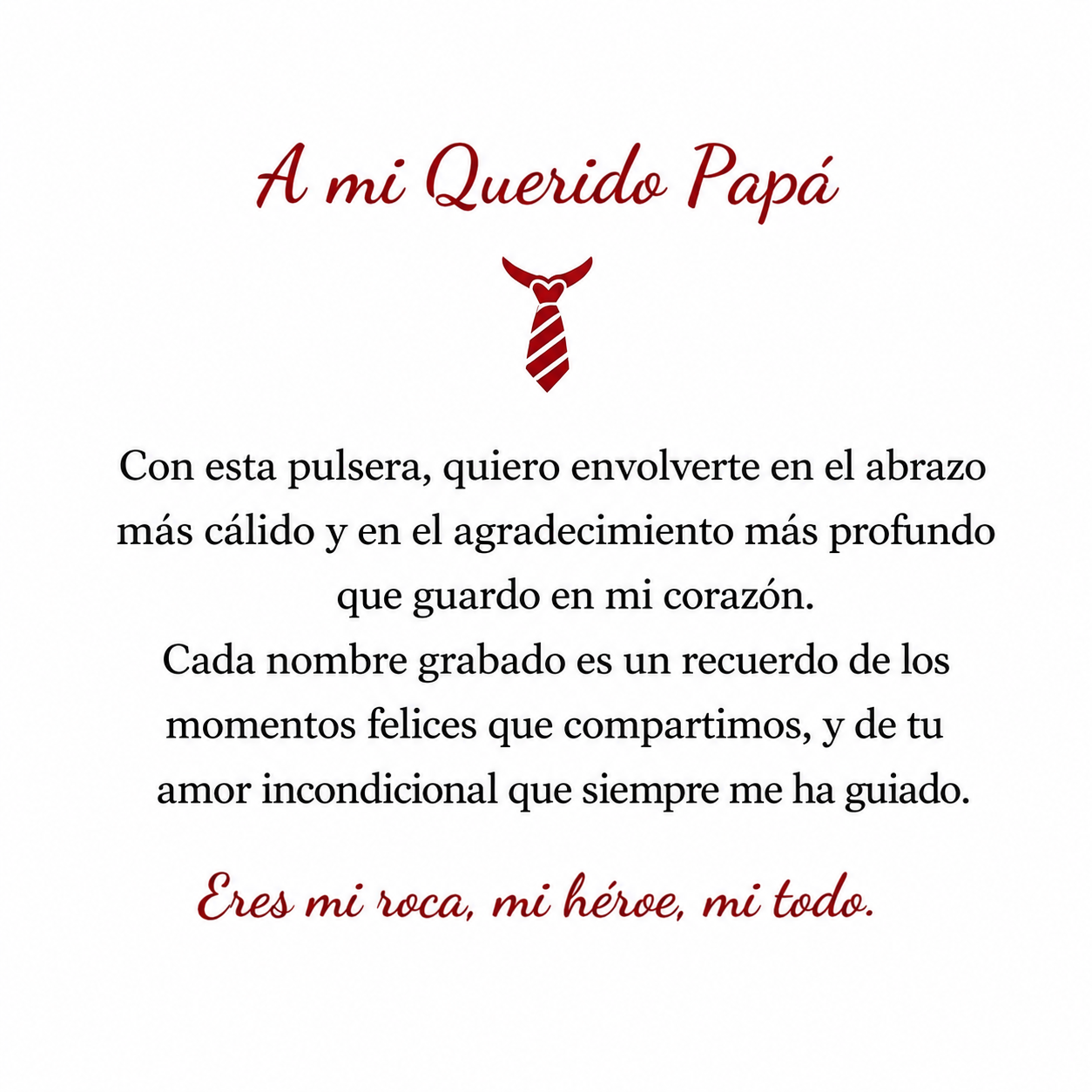 Pulsera de Cuero Personalizada “Amor de Papá Eterno”