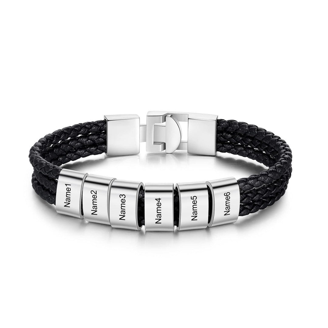 Pulsera de Cuero Personalizada “Amor de Papá Eterno”