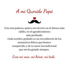 Pulsera de Cuero Personalizada para Papá