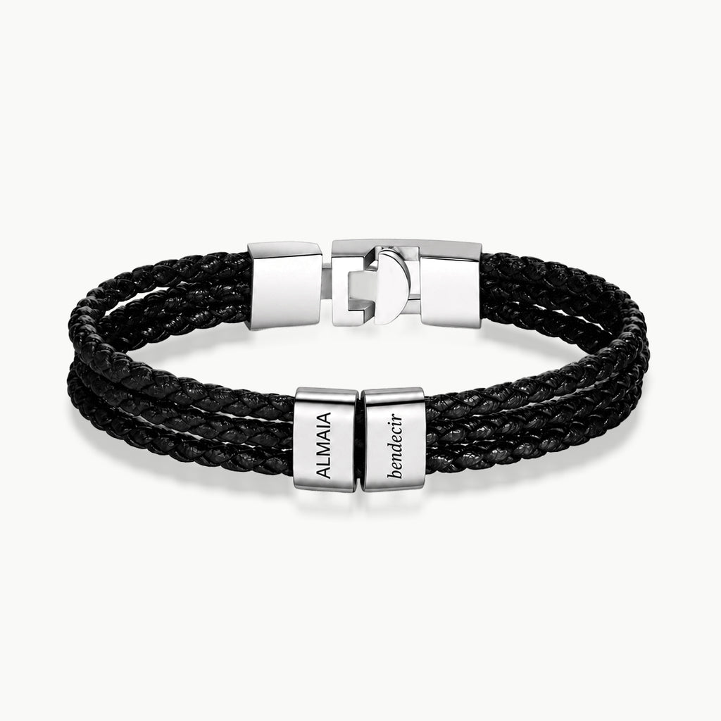 Pulsera de Cuero Personalizada “Amor de Papá Eterno”