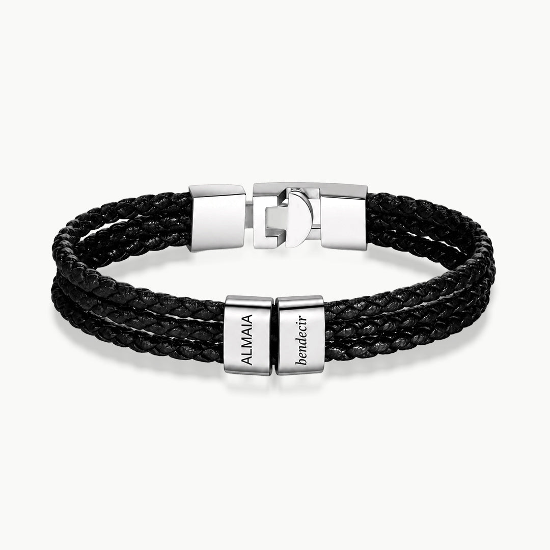 Pulsera de Cuero Personalizada “Amor de Papá Eterno”