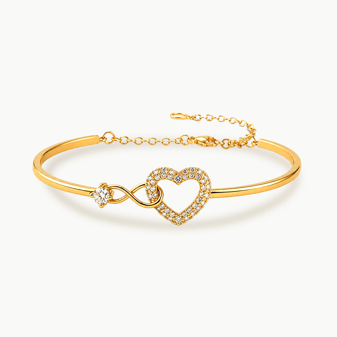 Pulsera Corazón Infinity — “Un amor que permanece”