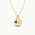 Collar con Piedra de Nacimiento — “Amistad sin fin”