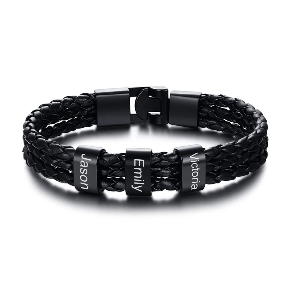 Pulsera de Cuero Personalizada “Amor de Papá Eterno”
