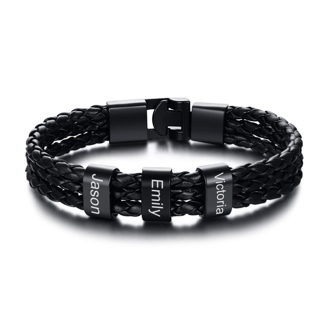 Pulsera de Cuero Personalizada “Amor de Papá Eterno”