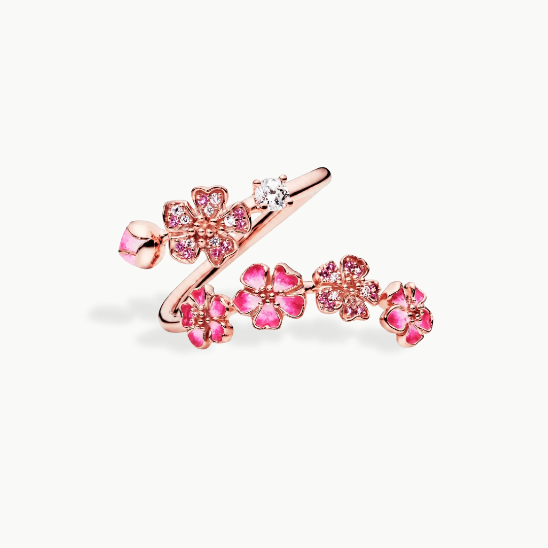Anillo Flor de Durazno – Florece a Tu Ritmo