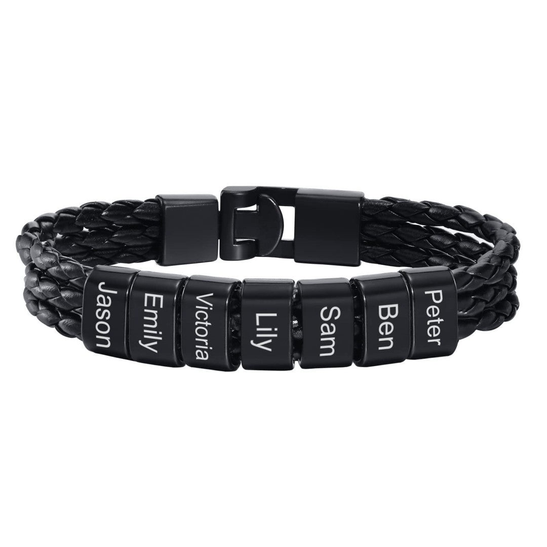 Pulsera de Cuero Personalizada “Amor de Papá Eterno”