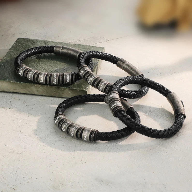 Pulsera personalizada con nombres—Fuerza de Familia